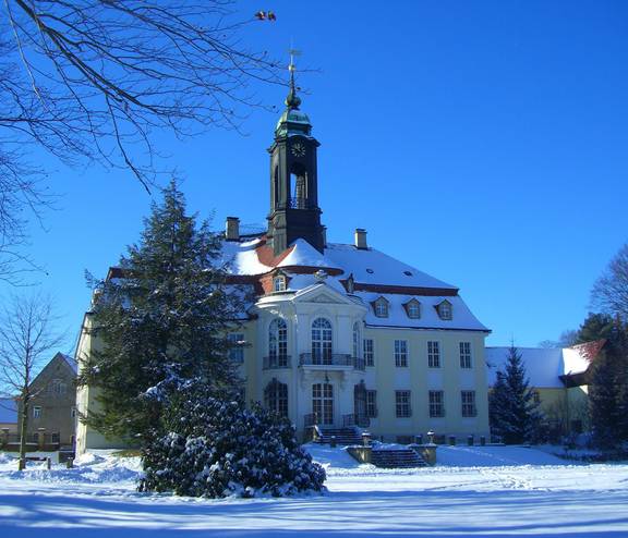 Schloss Reinhardtsgrimma im Winter